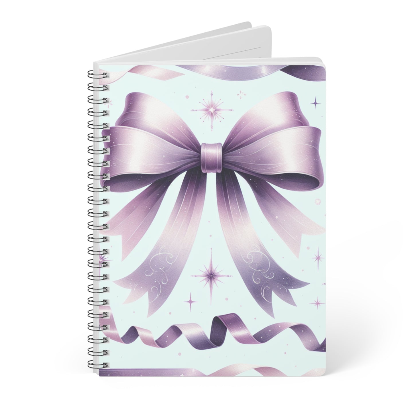 Notebook Journal, Charming Bow Design, A5 Softcover
