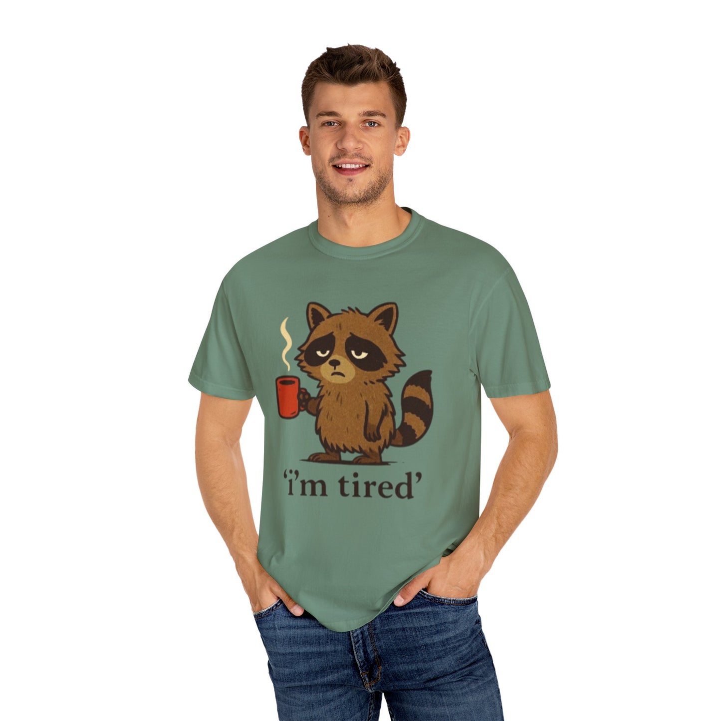 Cat T-shirt Simple Design - Unisex Garment-Dyed