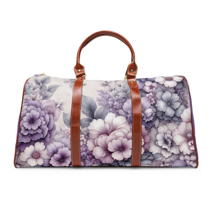 Floral Waterproof Travel Bag, Stylish Weekender Bag, Lightweight Luggage, Perfect for Getaways, Gym, Gifts for Travelers, Overnight Use