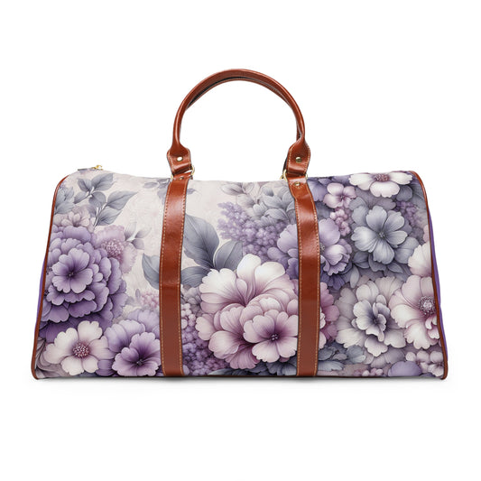 Floral Waterproof Travel Bag, Stylish Weekender Bag, Lightweight Luggage, Perfect for Getaways, Gym, Gifts for Travelers, Overnight Use