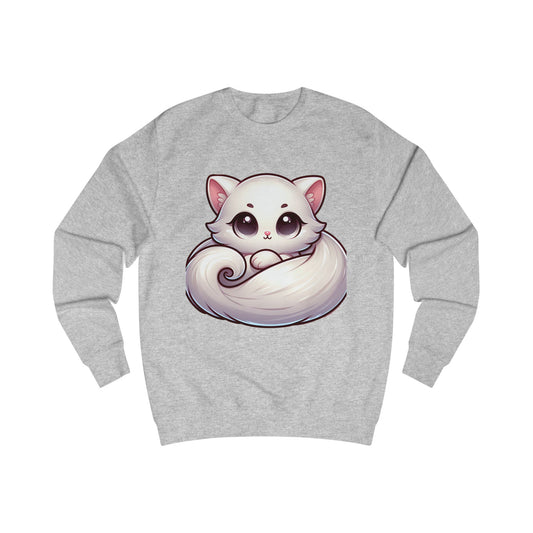 White Cat Lover Sweatshirt