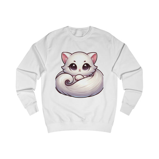 White Cat Lover Sweatshirt
