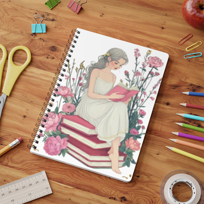 Notebook - Fairy Tale Book Cover, A5 Wirobound Softcover