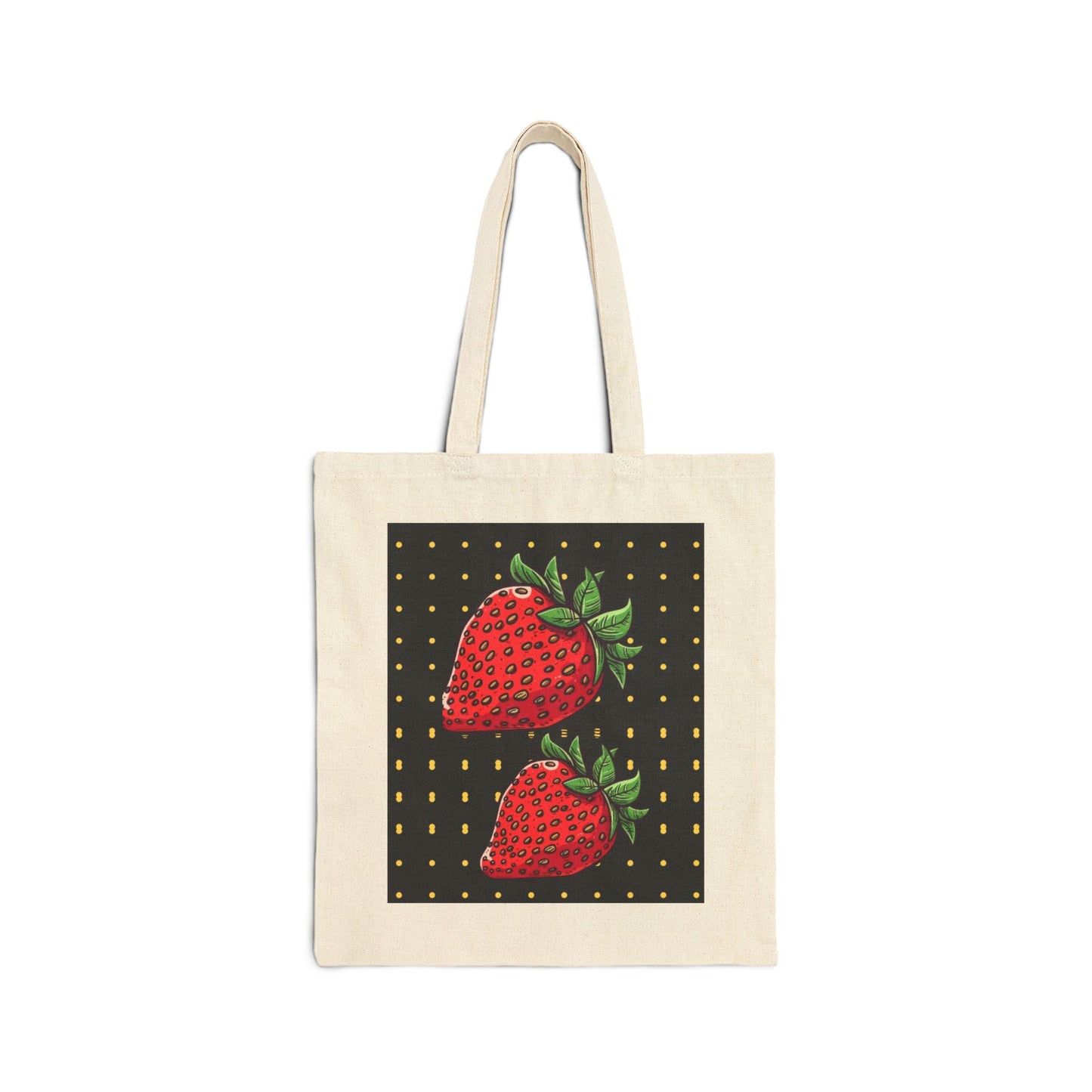 Strawberry Print Cotton Canvas Tote Bag, Cute Reusable Bag for Grocery Shopping, Gift for Strawberry Lovers, Eco-Friendly Tote, Casual [...]