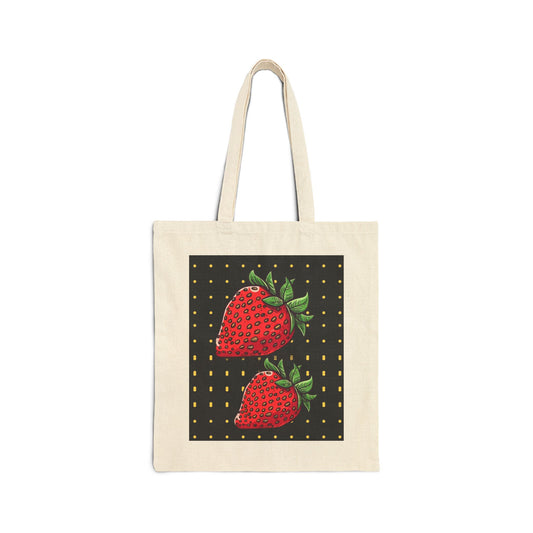 Strawberry Print Cotton Canvas Tote Bag, Cute Reusable Bag for Grocery Shopping, Gift for Strawberry Lovers, Eco-Friendly Tote, Casual [...]